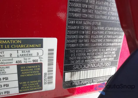 2018 Jaguar F-Pace 20D Prestige from USA, damaged, VIN SADCK2FNXJA257950